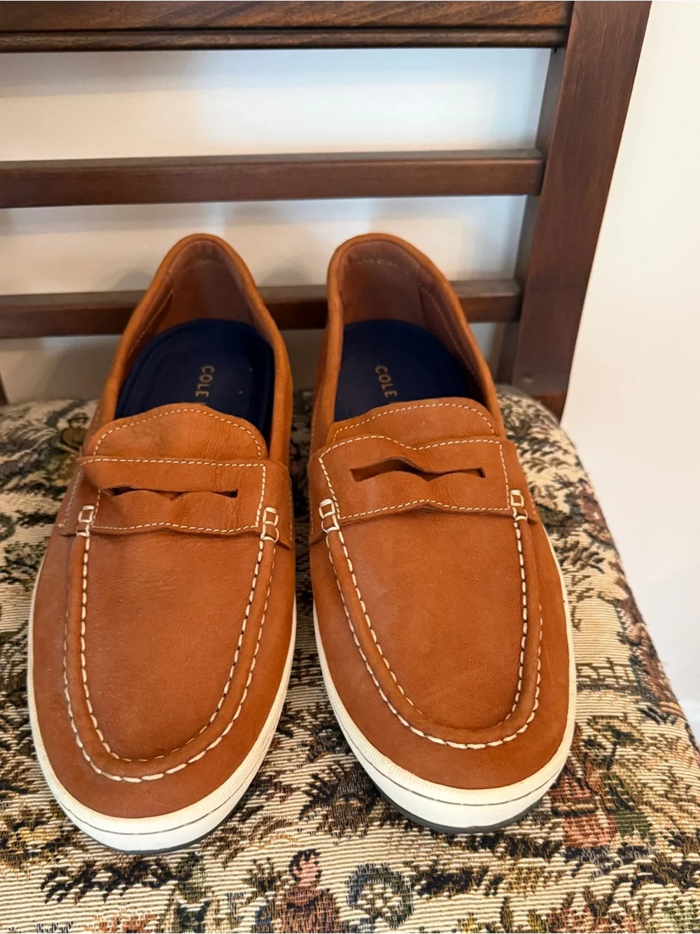 Cole Haan Grand Men’s 11.5 Nantucket Brown Leather Penny Loafer Sneaker Slip On